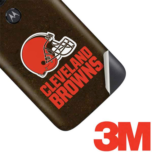 NFL Cleveland Browns Distressed Moto E5 Play Skin